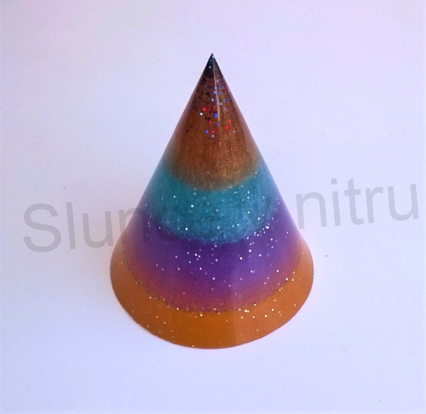 Orgonitový kužel - hřejivá duha 5x4,1 cm (PP60)