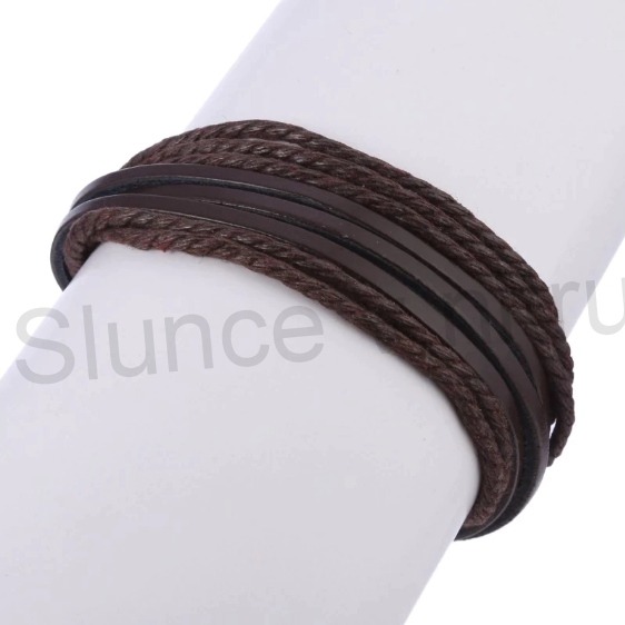 Kožený náramek nastavitelný více barev (BC471)