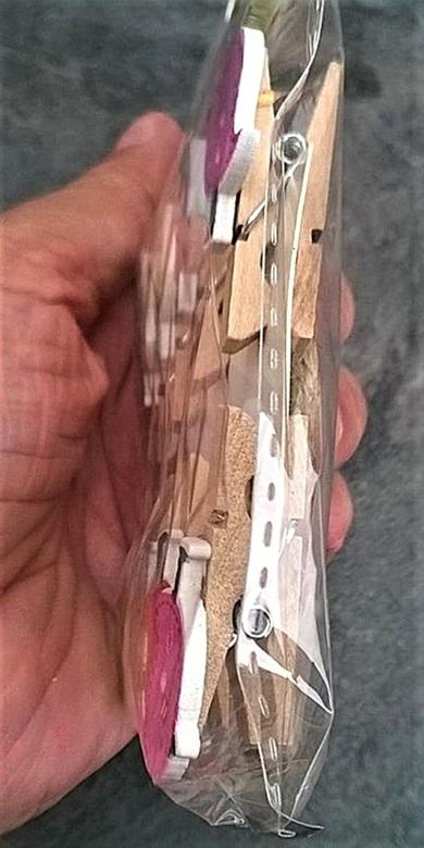 Dřevěné kolíčky dekorace ptáčci + provázek (E376)