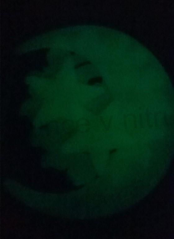 Samolepka měsíc a hvězdy sviticí ve tmě 8 ks (E397)