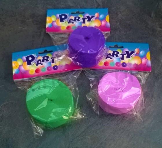 Krepový papír, serpentýna 5 cm x 30 m (E423)