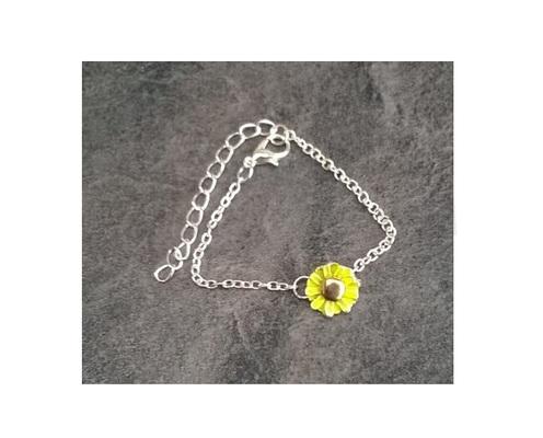 Řetízkový náramek sedmikráska (daisy) (BC493)