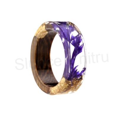 Dřevěný prsten s pryskyřicí (PP116)