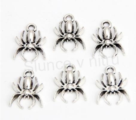 Přívěsek pavouk, pavouček - 18 x 13 mm (AA281)