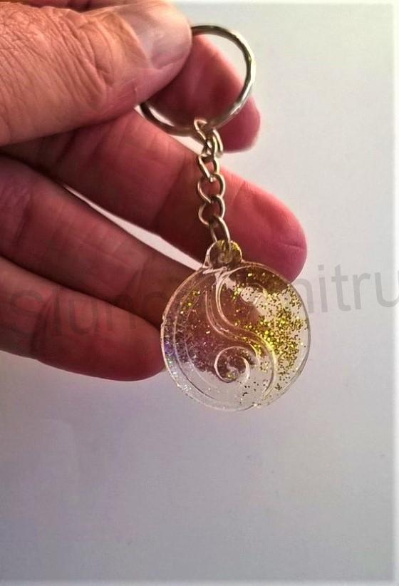 Orgonitová klíčenka, přívěšek Jin a Jang (PP121)