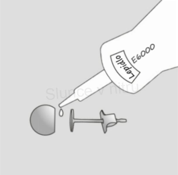 Puzety Ocelové pro šatony 13 x 4 mm 1 Pár (AA73)