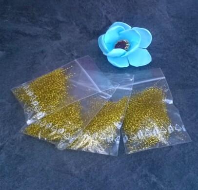 Nitky do pryskyřice Zlaté 1 balení | 1 g (V25)