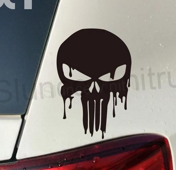 Samolepky na auto Punisher větší (E472)