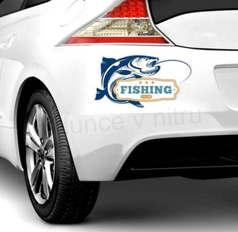 Samolepky na auto pro rybáře Fishing Club (E473)