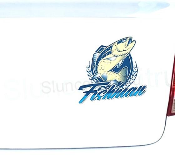 Samolepky na auto pro rybáře Fishman menší (E476)