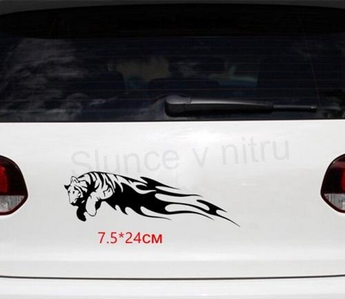 Samolepky na auto skakajicí tygr (E482)