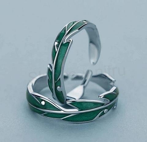 Otevřené nastavitelné elfí snubní prsteny – Pán prstenů (BP367)