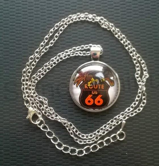 Náhrdelník Route 66 – platinový (BD474)