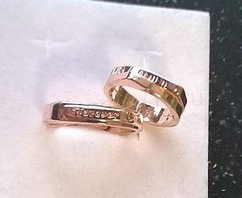 Nastavitelné snubní prsteny zlaté (BP371)