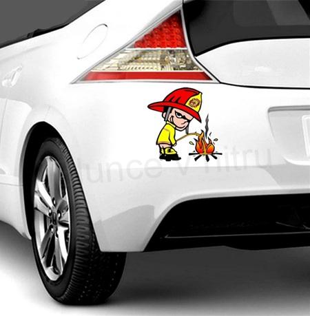 Samolepka na auto Hasič, požárník (E490)