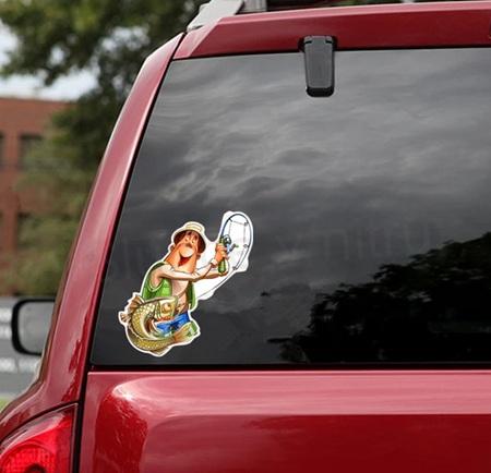 Samolepky na auto pro rybáře (E491)