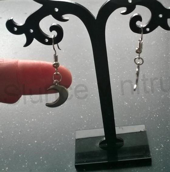 Visací náušnice měsíc (BB581)