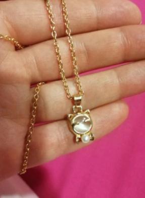 Náhrdelník Kočka, kočička - kočičí oko (BD65)