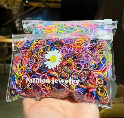 Barevné gumičky na náramek, vlasy - 1000 kusů | číslo 2 (H313)