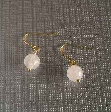 Minerální náušnice jadeitové (X793)