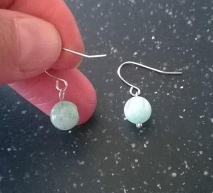 Minerální náušnice nefritové (X800)