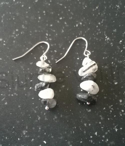 Minerální náušnice Turmalínové (X809)