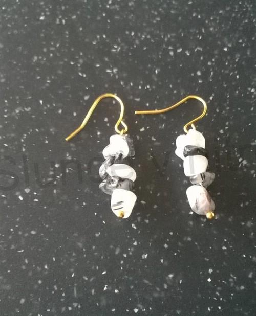 Minerální náušnice Turmalínové (X810)