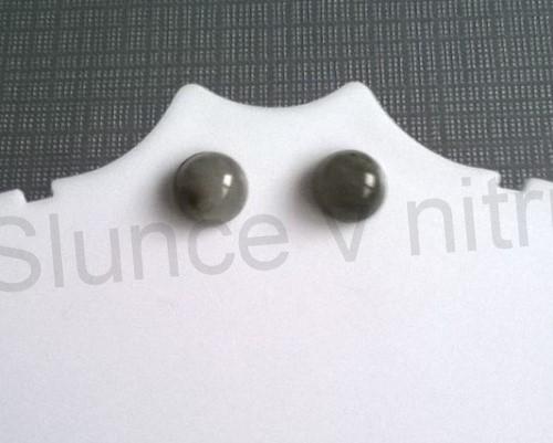 Puzetové náušnice achátové 8 x 8 mm (X822)