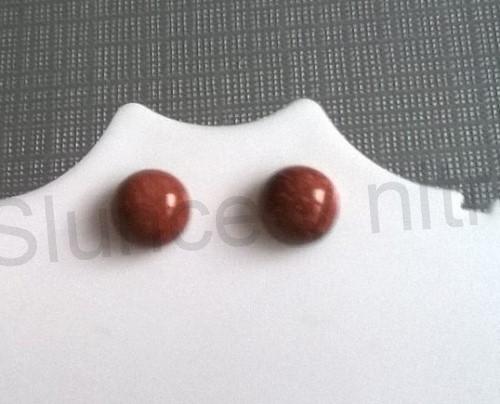 Puzetové náušnice aventurínové 8 x 8 mm (X828)