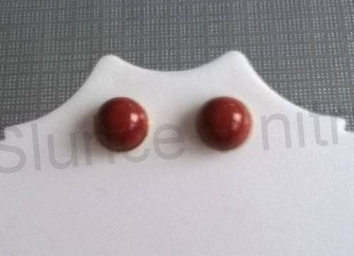 Puzetové náušnice jaspisové (X838)