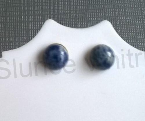 Puzetové náušnice sodalitové (X842)