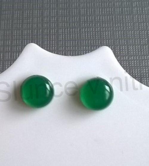 Puzetové náušnice jadeitové (X844)
