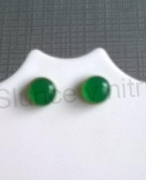 Puzetové náušnice jadeitové (X845)