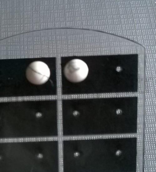 Puzetové náušnice magnezit (X851)