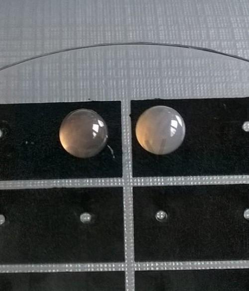 Puzetové náušnice achátové 8 x 8 mm (X854)