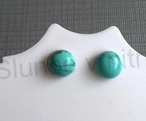 Puzetové náušnice tyrkenit (X856)