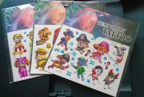 Voděodolné, dočasné tetovaní originál Tlapková patrola číslo 3 (E98)