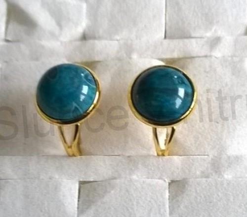Nastavitelný minerální prsten achát 12 x 12 mm (X892)