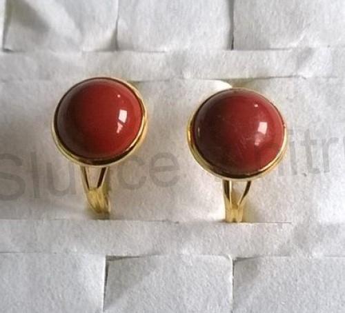 Nastavitelný minerální prsten jaspis, velikost 52, minerál 12 mm (X901)