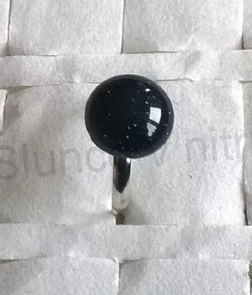 Nastavitelný minerální prsten aventurín 12 x 12 mm (X908)