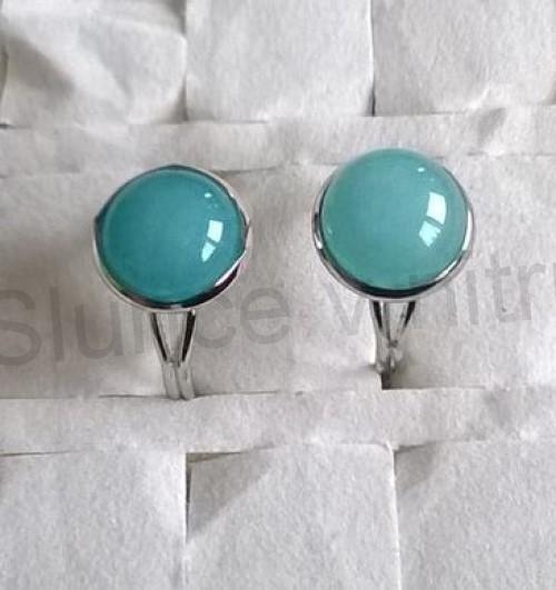 Nastavitelný minerální prsten chalcedon (X919)