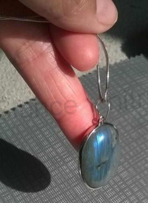 Minerální náhrdelník s labradoritem (X926)