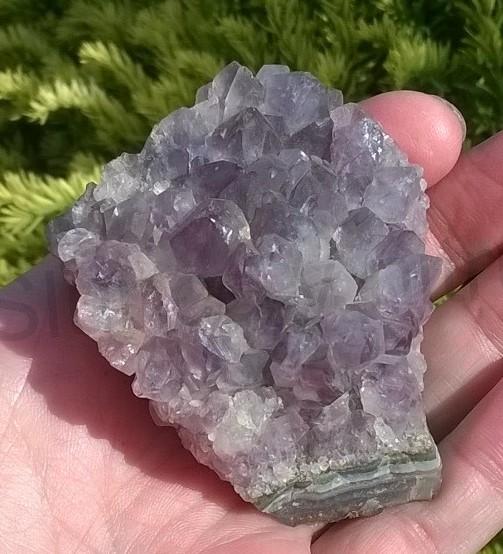 Ametyst drúza s chalcedonem 164,5 g (Uruguay) (X982)