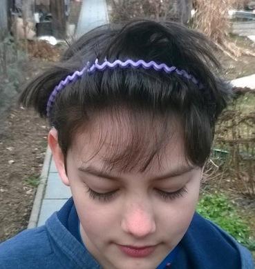 Čelenka z vlnek černá (H323)