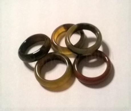 Minerální prsten Achát velikost 54 (X1016)