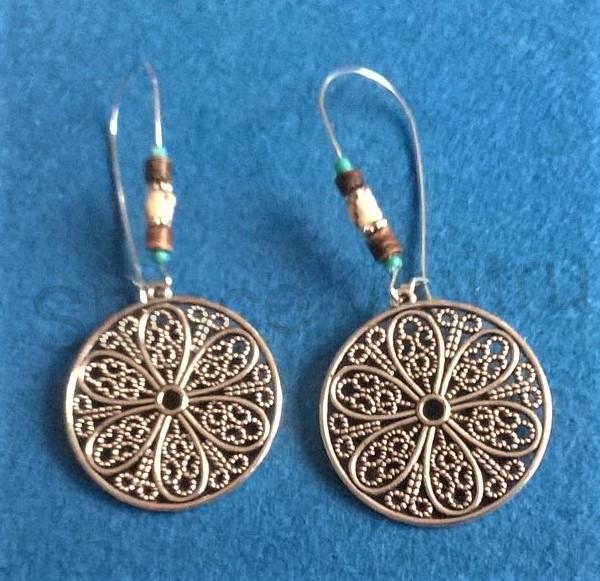 Dlouhé etnické náušnice Bohemia (BB656)