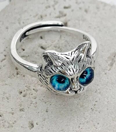 Nastavitelný prsten Kočka, kočička (BP387)