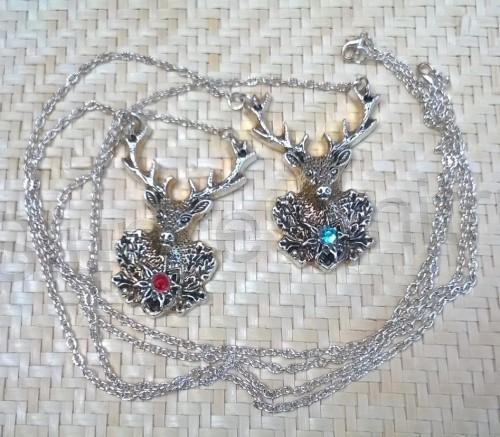 Náhrdelník s přívěškem Jelena se zirkonem postříbřeno (BD526)