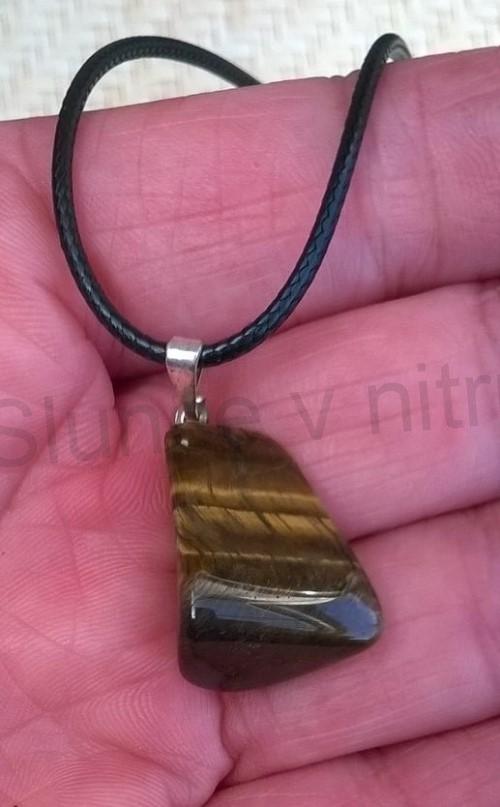 Náhrdelník přívěšek s tygřím okem (X1188)