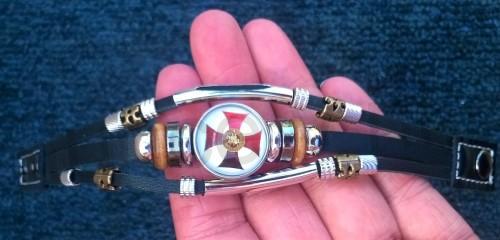 Kožený templářský náramek (BC531)